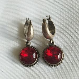 Ruby Dangle Earrings